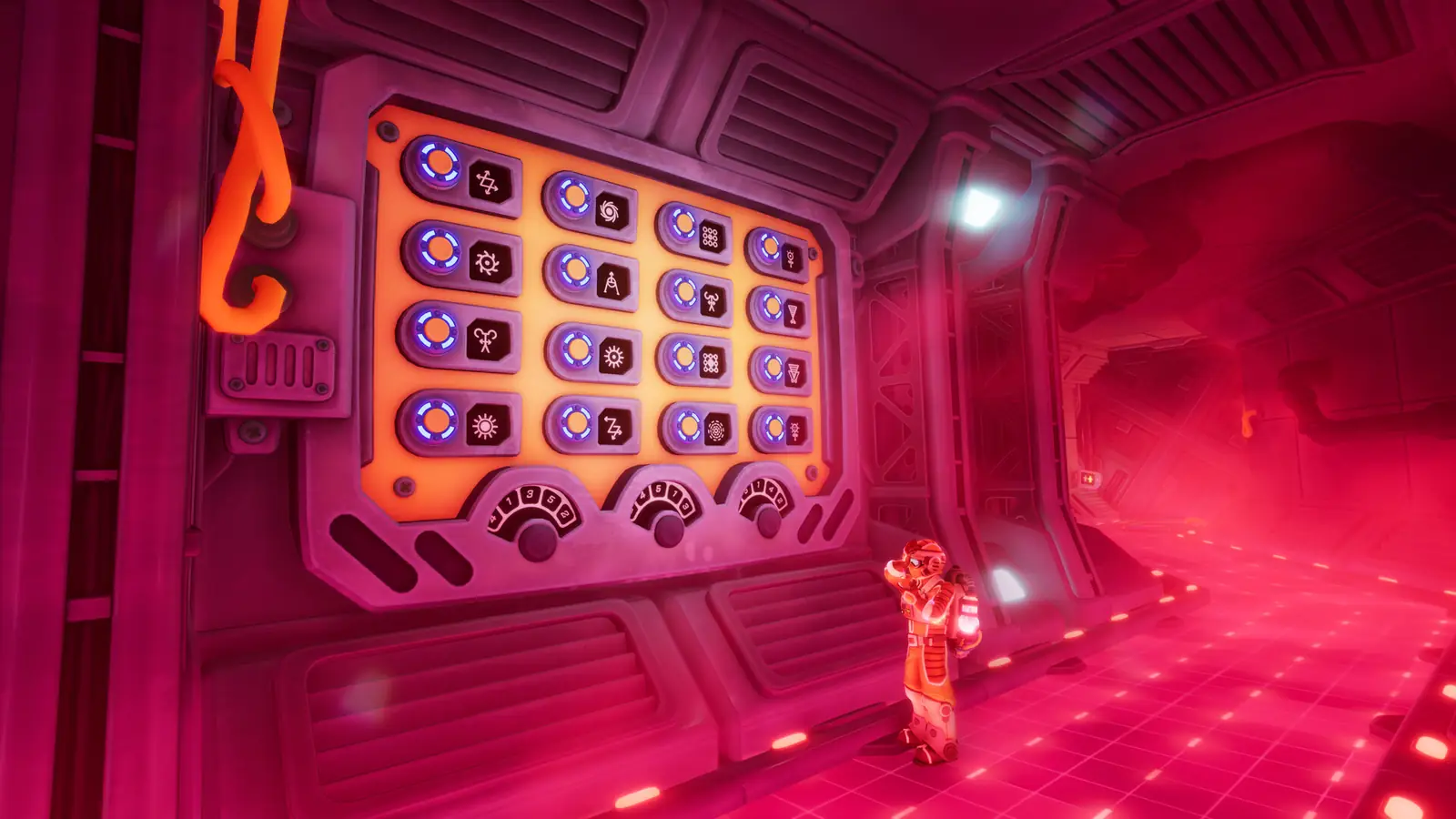 Fifteen-button glyph panel